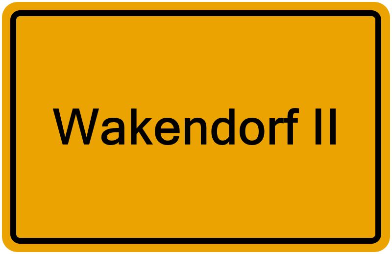 Handelsregisterauszug Wakendorf II